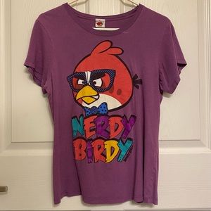 Angry birds shirt, t-shirt, top, purple